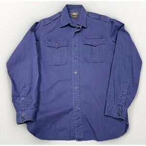 Double RRL Ralph Lauren Men’s Medium Blue Shirt, General Utility, R.R.L. 031